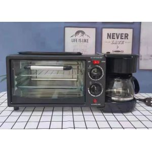 Wholesale Multifunctional 3 in 1 Breakfast Maker Electric Oven Frying Pan Coffee Machine Versatile from china suppliers