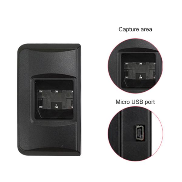 HFSecurity HFOS300 Dual And Rolling Fingerprint Scanner With USB Interface