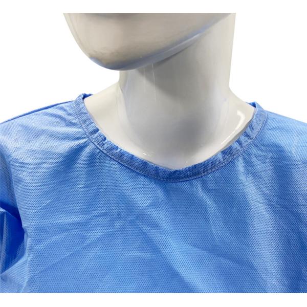 Non Woven Disposable Anti Alcohol Surgical Gown SMS Medical For Hospital