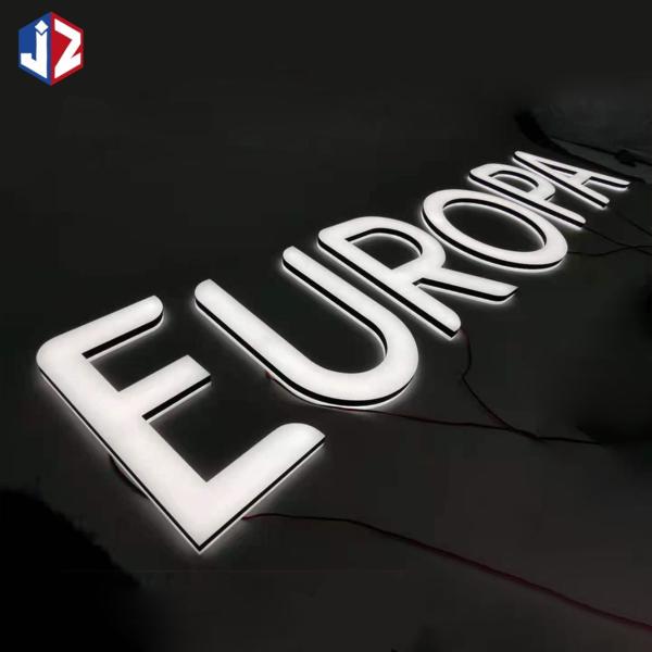 Corrosion Resistance 3D Acrylic Letters Illuminated Channel Letter Signs