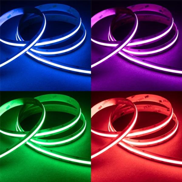 5m Rgbw RGB COB LED Strip Ip20 No Dot Led Lighting For Party Decoration