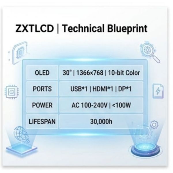 Interactive 30-inch Lifting transparent oled displays Remote Control Height Dynamic Engagement Marketing Equipment
