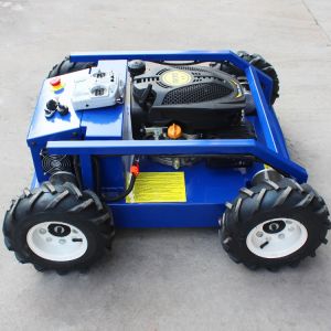 China Supply Rubber Crawler Robot Gasoline Self Propelled Garden Remote Control