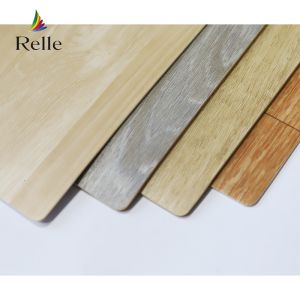 Solid Wood Effect Vinyl Flooring Roll Plain Heterogeneous Sheet Flooring