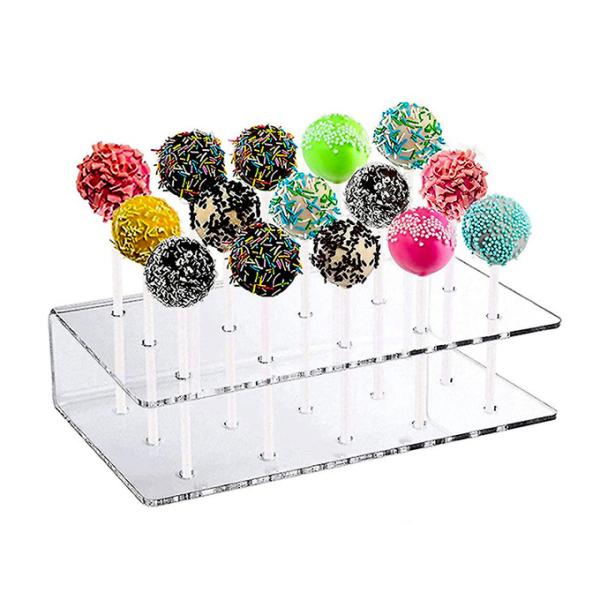 Custom Thick Clear Acrylic Lollipop Display Stand , Acrylic Candy Holder For Store