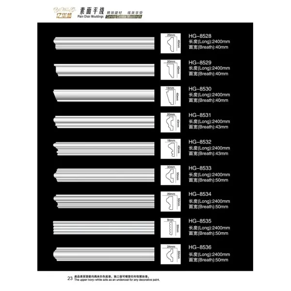 Polyurethane Decorative Corner Frame Trim