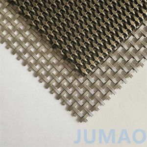 Bronzed Architectural Mesh with Crimped Weaving in Vibrant Hues