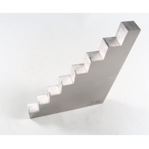 8-Step Wedge Test Block 25-200mm Calibration Stainless Steel