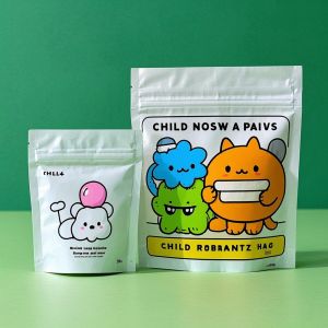 Child Resistant Stand-Up Pouches ISO Certified Safety Packaging For Herbal