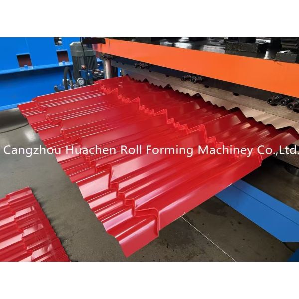 1200mm Material Width 18 Rollers Glazed Tile Roll Forming Machine with 5.5KW Power for PPGI/GI Roof Tiles