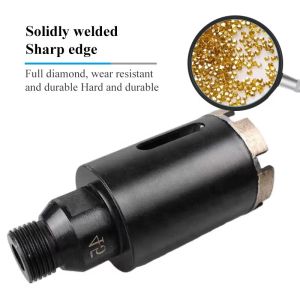 GB Vacuum Brazed Tile Core Drill Bit , Dry Core Bit M14-1/2 Gas Thread
