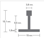 Squared Corner Brass Decorative Profiles Solid Copper Profiles