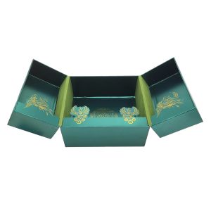 Custom Gold Stamping Business Tea Cup Gift Box Embossed Printing Teacup Rigid