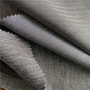 Soft Woolen Peached Microfiber Fabric For Woolen Blazer Fabric Suiting Cloth