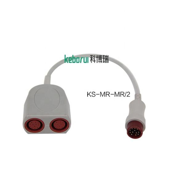Quality Mindray IBP  Adapter Cable convert to  Dual Mindray 12pin connector for sale