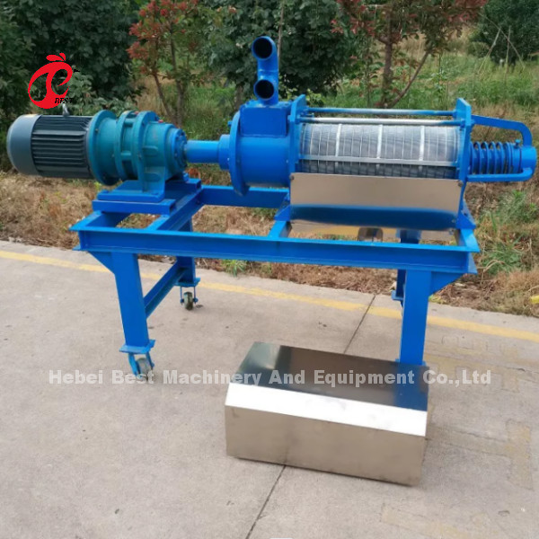 Quality Chicken Cow Dewatering 15m3/H Manure Dryer Machine Solid Separator Rose for sale