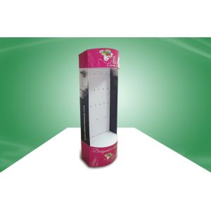 Eye - Catching Cosmetic POS Cardboard Display With Hook For Showcase Heavy