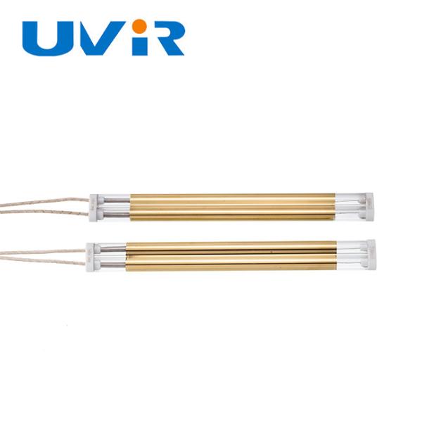 Quality 1700W Gold Coated Medium Wave Infrared Quartz Lamp for sale