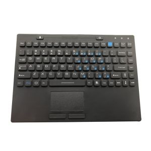 IP68 FCC CE RoHS-certified USB Silicone Rubber Keyboard with Touchpad for