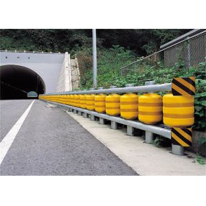 Nice Road Highway Safety Guardrail Anti Collision With Rollers