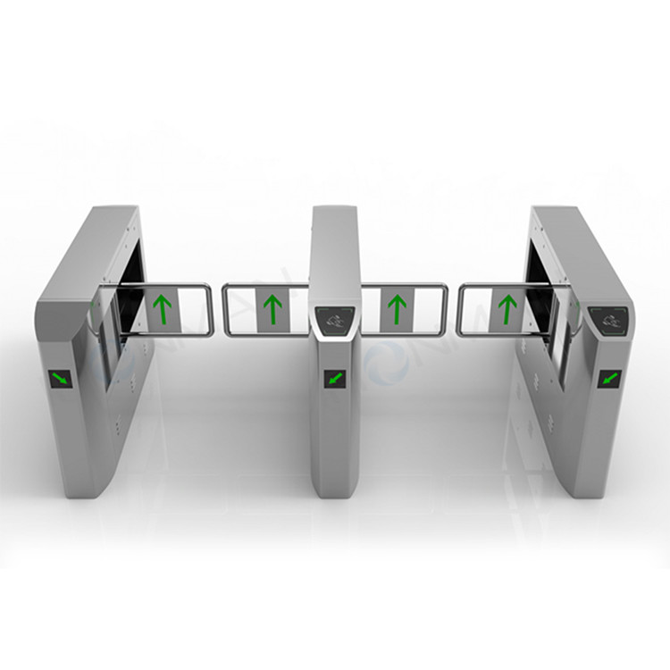 Custom Access Control Swing Gate Turnstiles For SPCC RFID Qr Code Reader ID Card
