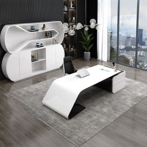 Luxury Executive President Manager Supervisor Desk with MDF Baking Varnish