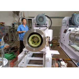 Energy Saving PU Coated Complex Disc Type Horizontal Bead Mill For Wet Slurry