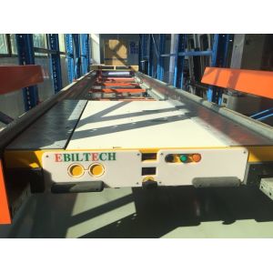 Buy cheap High Efficiency Red Auto Shuttle Pallet Shelves Pushing OEM Acceptable from wholesalers