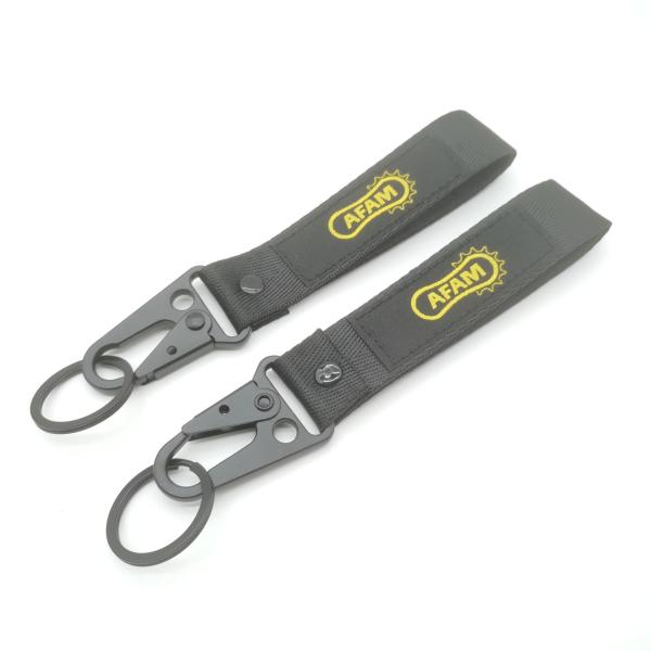 Quality Sleek AFAM Keychain with Dual Hooks - Contrast Stitching & Everyday Durability​ for sale