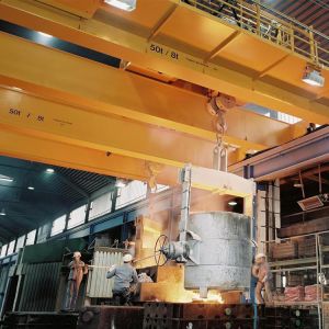 20/5T High Temperature Resistant QDY Double Girder Overhead Crane