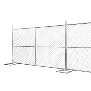 8'x12' temporary chain link fence panels diameter wire 11.5ga chain link mesh 2"