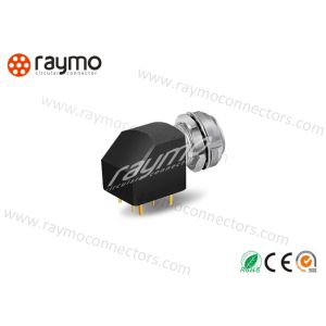 Straight Solder Printed Circuit Connectors , Right Angle Pcb Connector RM-EXG 8