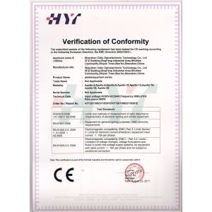 shenzhen Cidly Optoelectronic Technology Co., Ltd Certifications