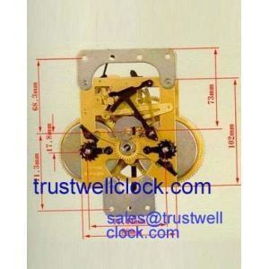 31 day n15 day mechanical movement for grandfather clock,key wind clock movement