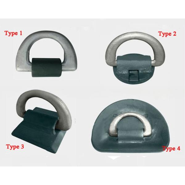 500KN M.B.L GL CCS Approved 50T Forged Container Lashing D Ring with Clamp