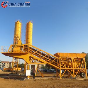 New Type Advanced 50m3/H Small Mobile Concrete Batching Plant YHZS50