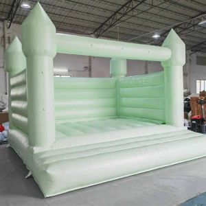 Kids Light Green Bounce House Jumping Bouncy Castle Inflatable Bouncer