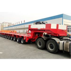 Customized 300Tons Multi Axle Hydraulic Steering Module Semi-Trailer For Heavy