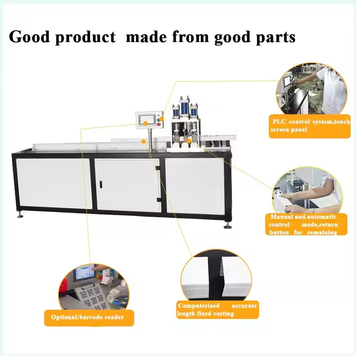 Machine operational view with components