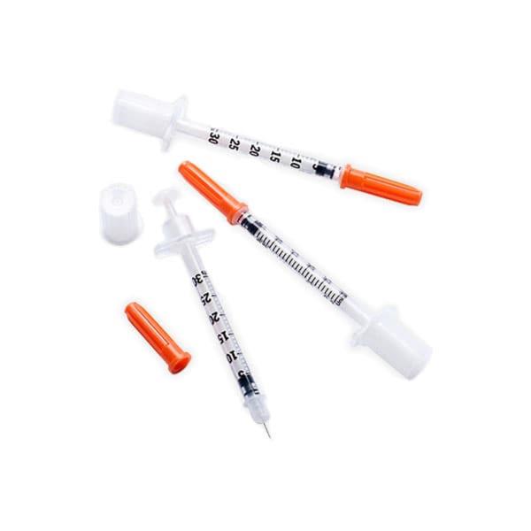 30G Disposable Injection Insulin Syringe For Clinic Use With EO Gas Sterilizatio