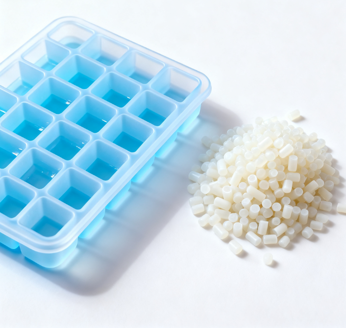 TPE Granules: Recyclable Soft Cube Ice Tray Made with Food-Grade TPE Rubber