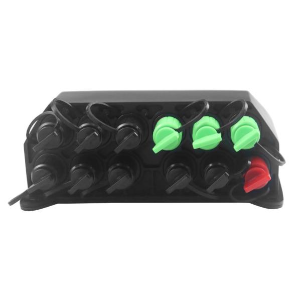 Black ABS Fiber Optic Distribution Box with SC Connectors for 1*12 Splitter