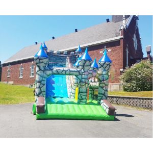Carnival Shark Commercial Inflatable Slide Castle Bounce House