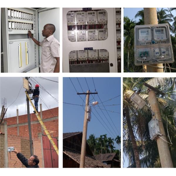 Integrated LoraWAN Din Rail Single Phase Elctricity Meter For Mini-grid And