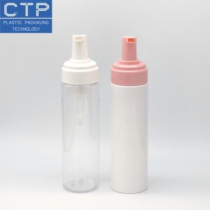 White Clip Lock Way 1.5cc Output Foam Bottle Pump With Transparent Housing