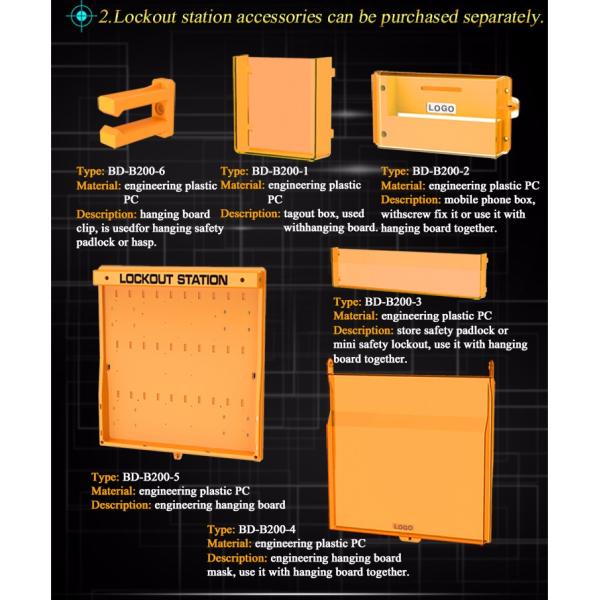 Mask Design Lockout Management Station , Multi Function Lockout Tagout Center