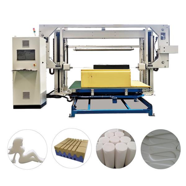 Sponge Cutting Machine For Flexible PU Foam Cutting With High Speed Blade And No