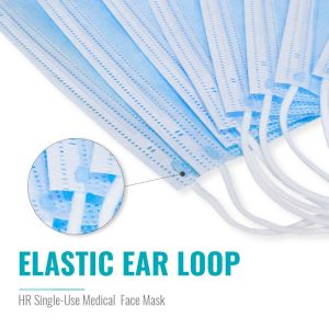 Hypoallergenic 3 Ply Disposable Earloop Mask For Food Processing Industry