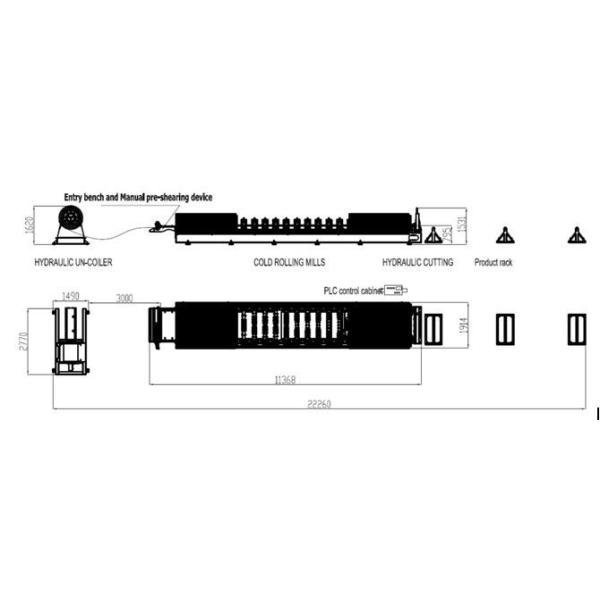 Metal roofing/ wall profile forming mc, Vietnam standard type, T18 roofing machine
