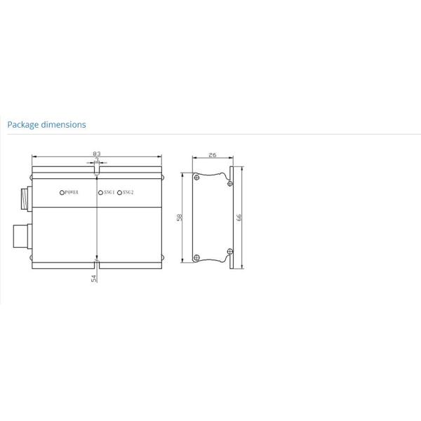 SM1000B-24 RS485 interface DS18B20 Temperature acquisition